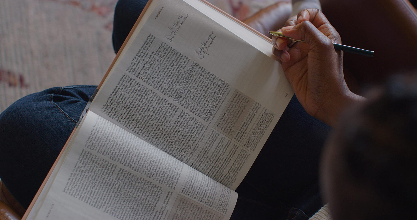 ESV Journaling Study Bible (Cloth over Board, Blush/Ochre, Floral Design): Holy Bible, English Standard Version