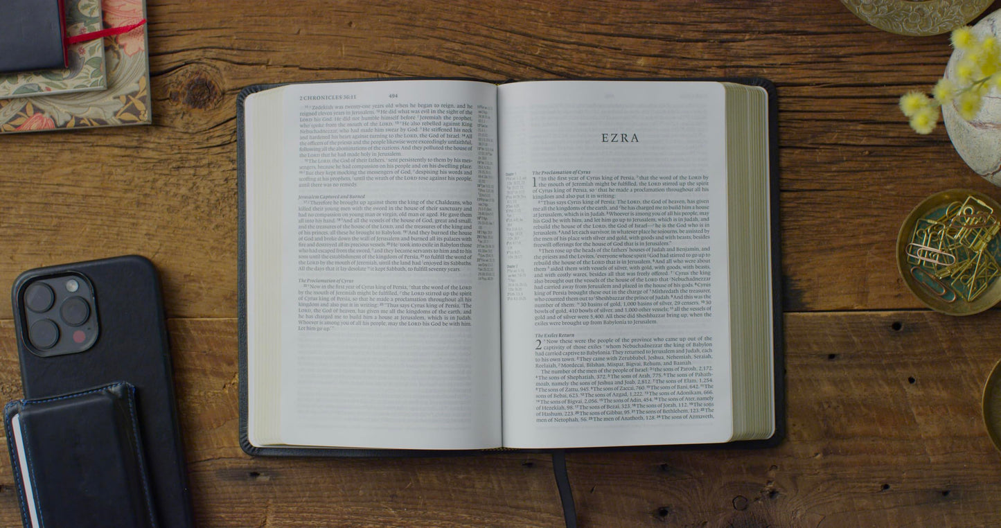 ESV Personal Reference Bible (Genuine Leather, Black): Holy Bible, English Standard Version