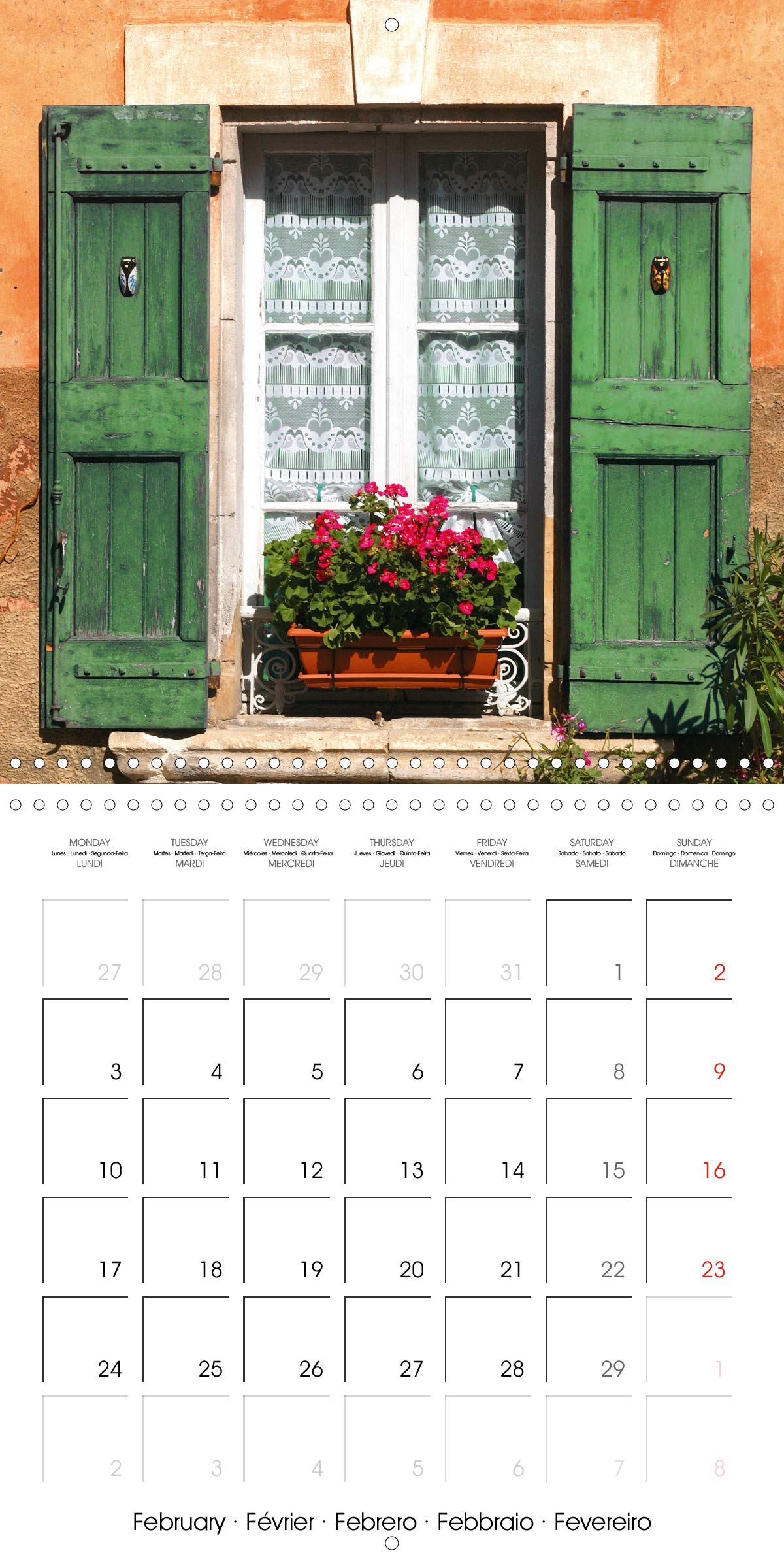 Fenetres de Provence 2020: Elles sont belles nos fenetres de Provence, colorees et fleuries (Calvendo Choses) (French Edition)