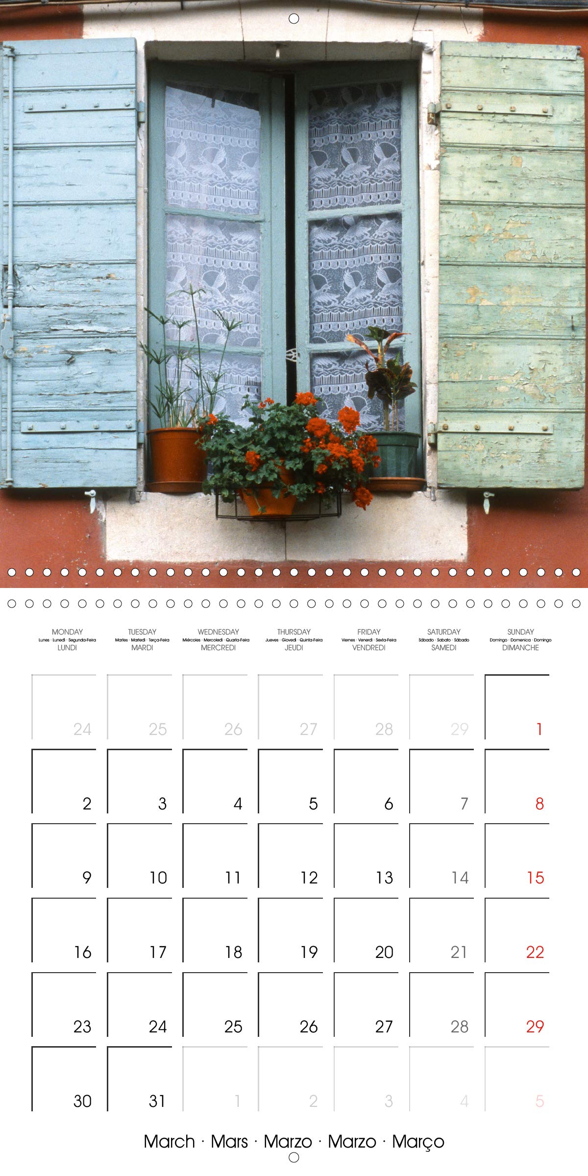 Fenetres de Provence 2020: Elles sont belles nos fenetres de Provence, colorees et fleuries (Calvendo Choses) (French Edition)