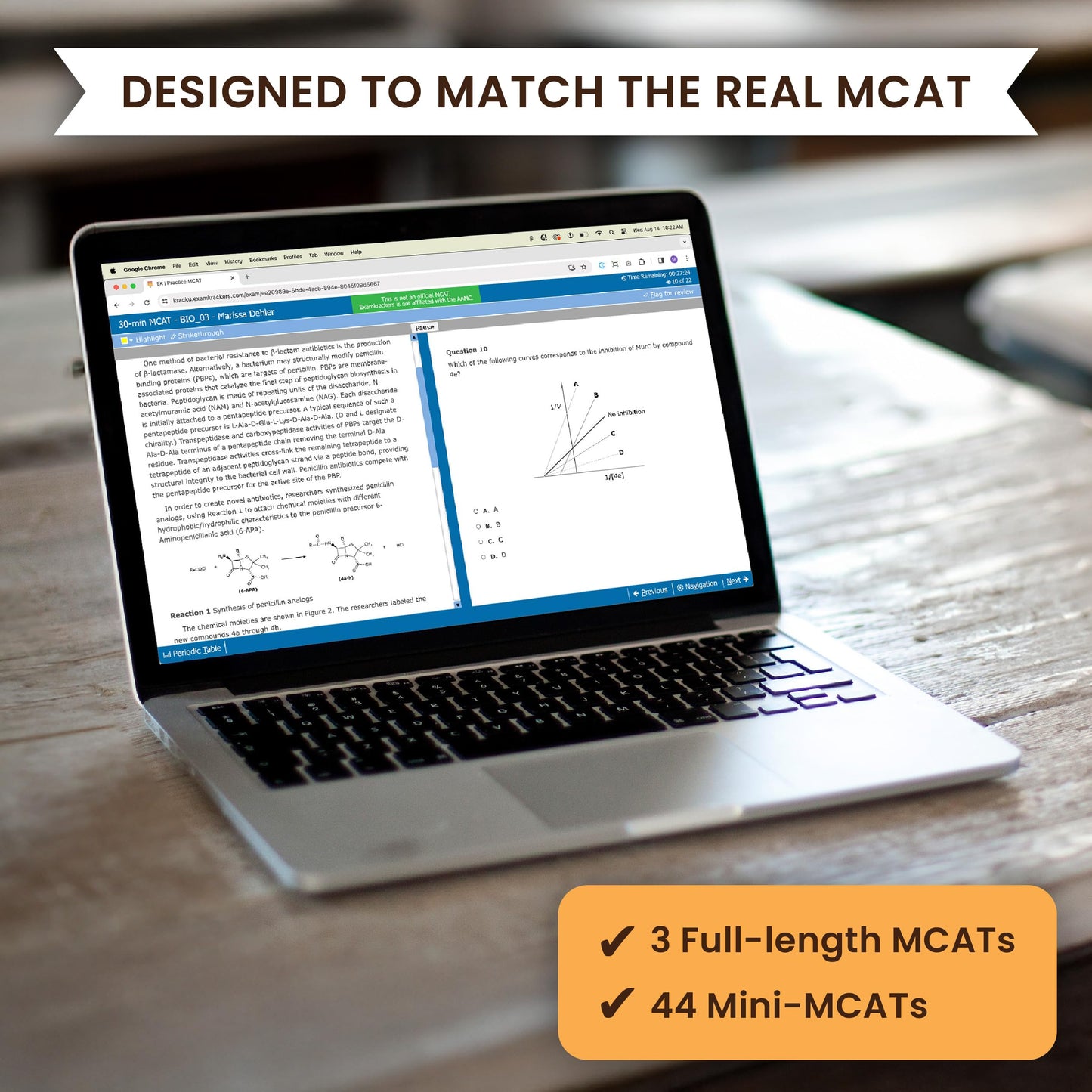 Examkrackers MCAT Complete Study Package, 12th Edition - Krack University (2025-2026): 7 MCAT Prep Books, 3 Full-Length MCATs, and 44 mini-MCATs