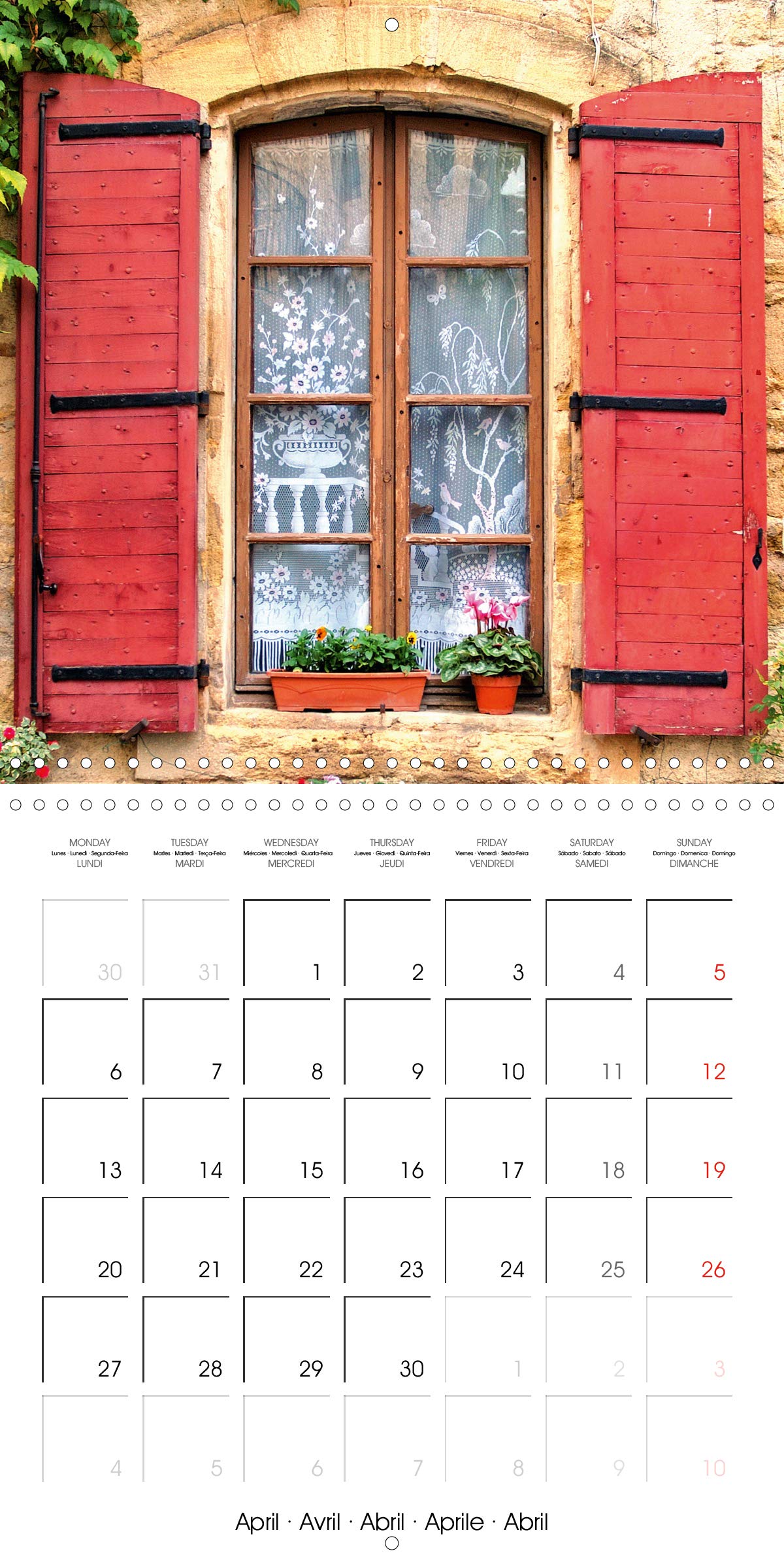 Fenetres de Provence 2020: Elles sont belles nos fenetres de Provence, colorees et fleuries (Calvendo Choses) (French Edition)