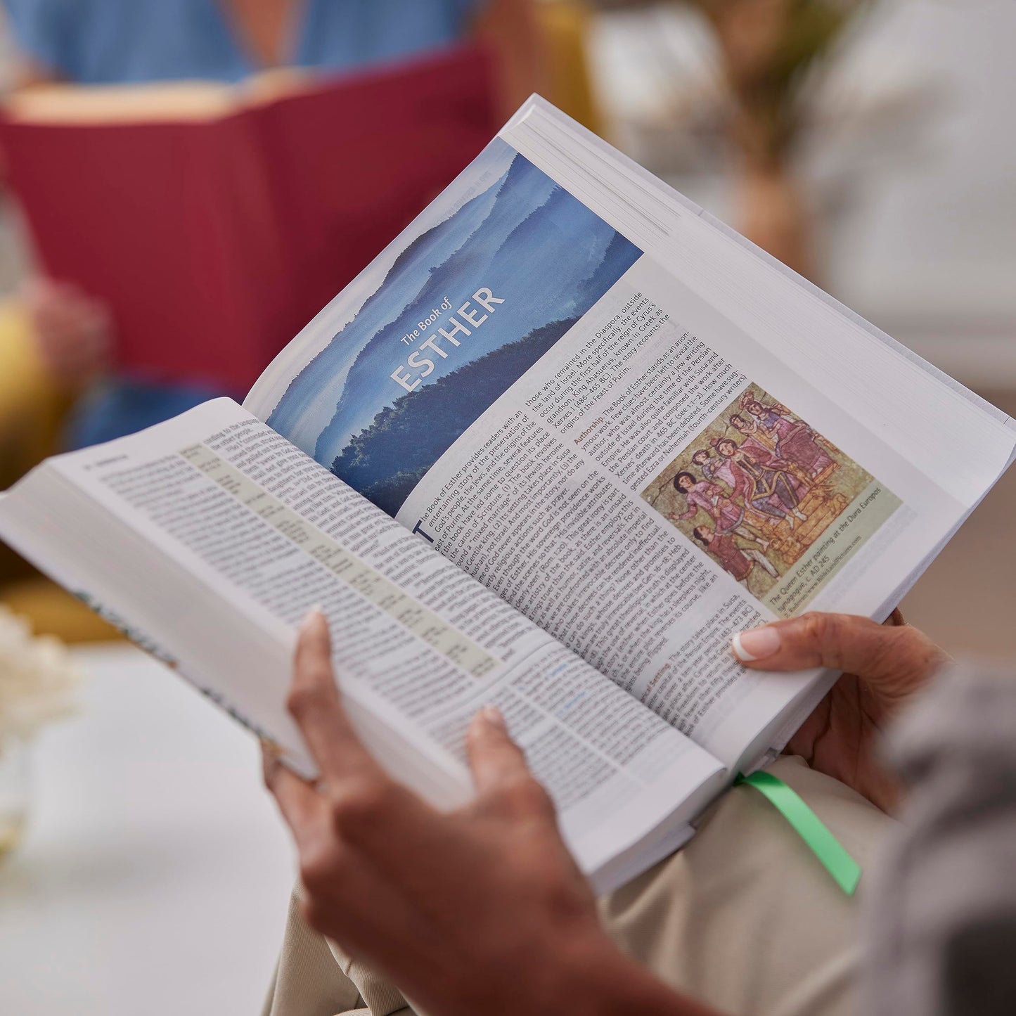 Evangelical Study Bible: Christ-centered. Faith-building. Mission-focused. (NKJV, Brown Leathersoft, Red Letter, Thumb Indexed, Large Comfort Print)