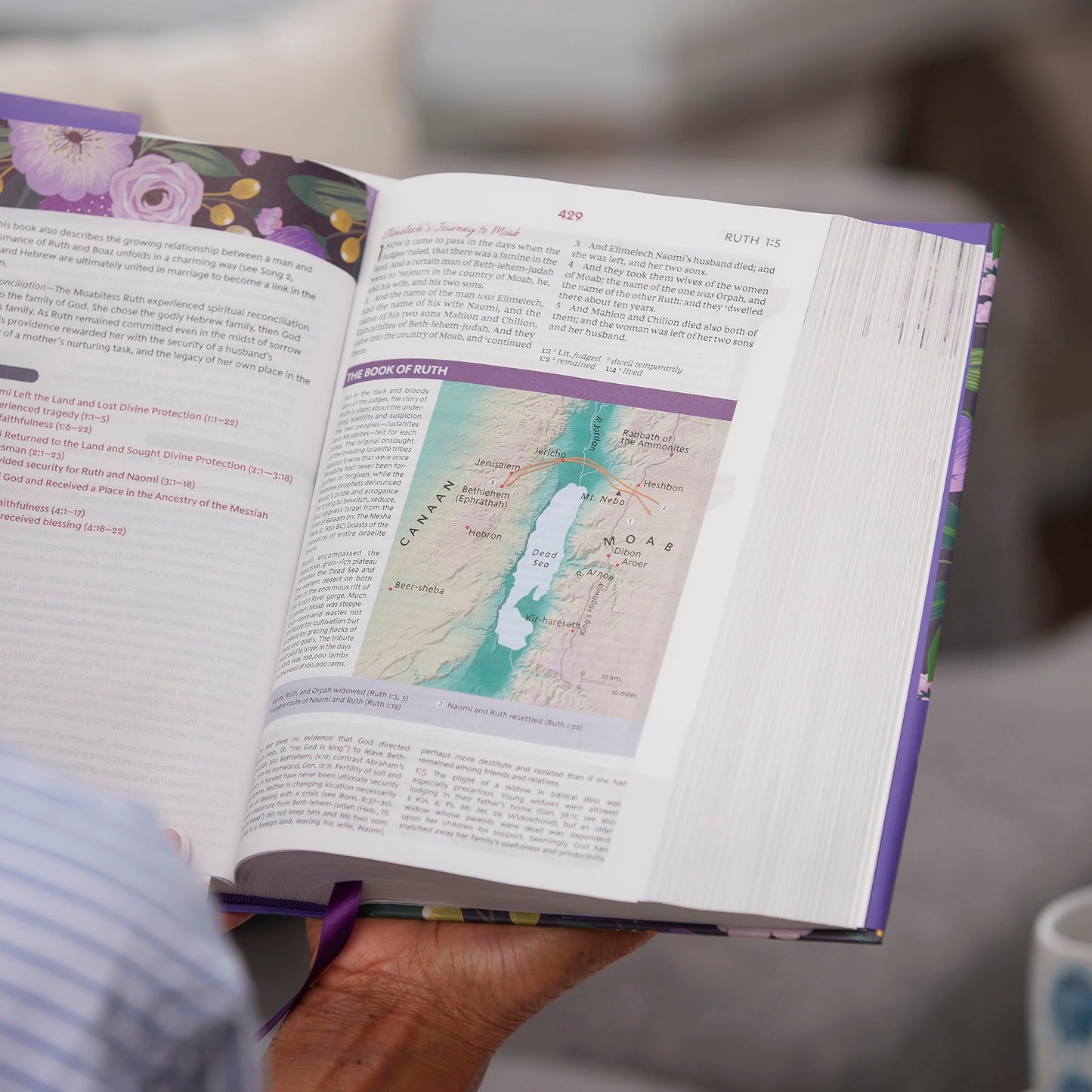 KJV, The Woman's Study Bible, Black Genuine Leather, Red Letter, Full-Color Edition, Comfort Print: Receiving God's Truth for Balance, Hope, and Transformation