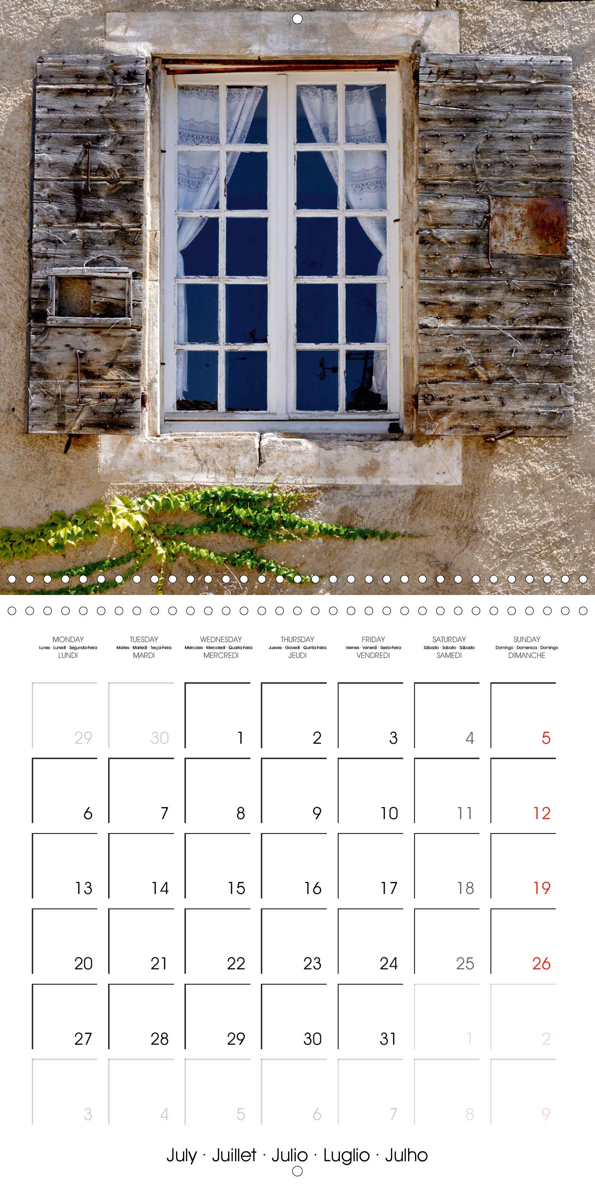 Fenetres de Provence 2020: Elles sont belles nos fenetres de Provence, colorees et fleuries (Calvendo Choses) (French Edition)