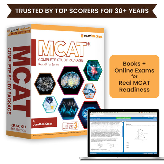 Examkrackers MCAT Complete Study Package, 12th Edition - Krack University (2025-2026): 7 MCAT Prep Books, 3 Full-Length MCATs, and 44 mini-MCATs