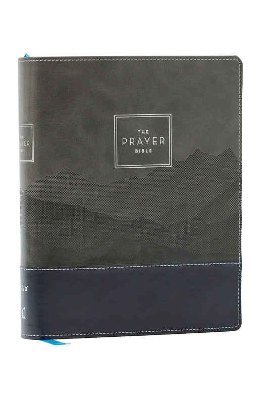 The Prayer Bible: Pray God’s Word Cover to Cover (NIV, Black/Gray Leathersoft, Red Letter, Comfort Print)
