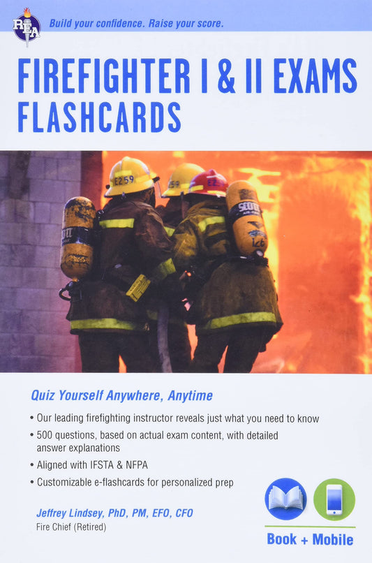Firefighter I & II Exams Flashcard Book (Book + Online) (Firefighter Exam Test Preparation)