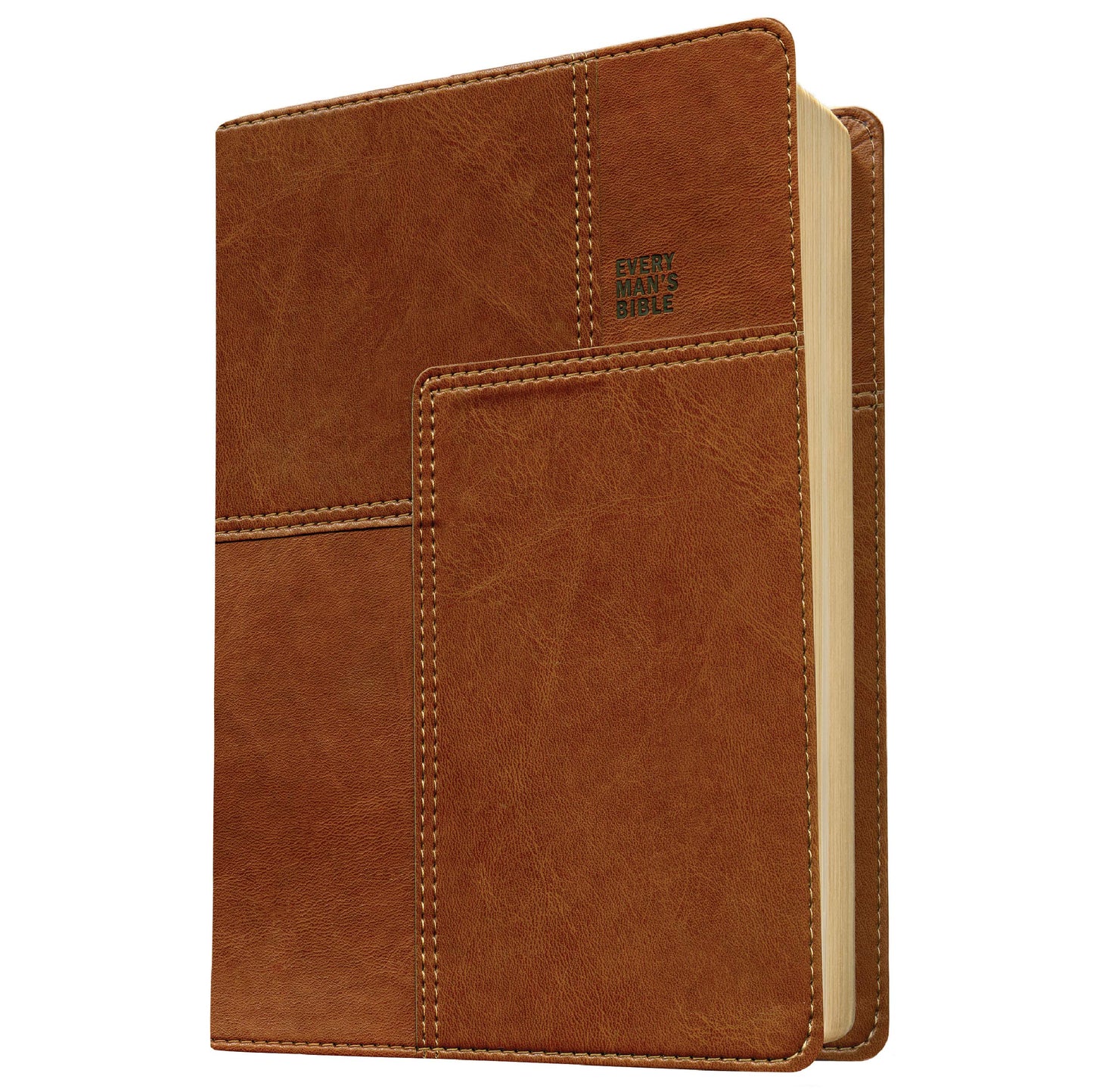 Every Man's Bible NLT, Deluxe Messenger Edition (LeatherLike, Brown)