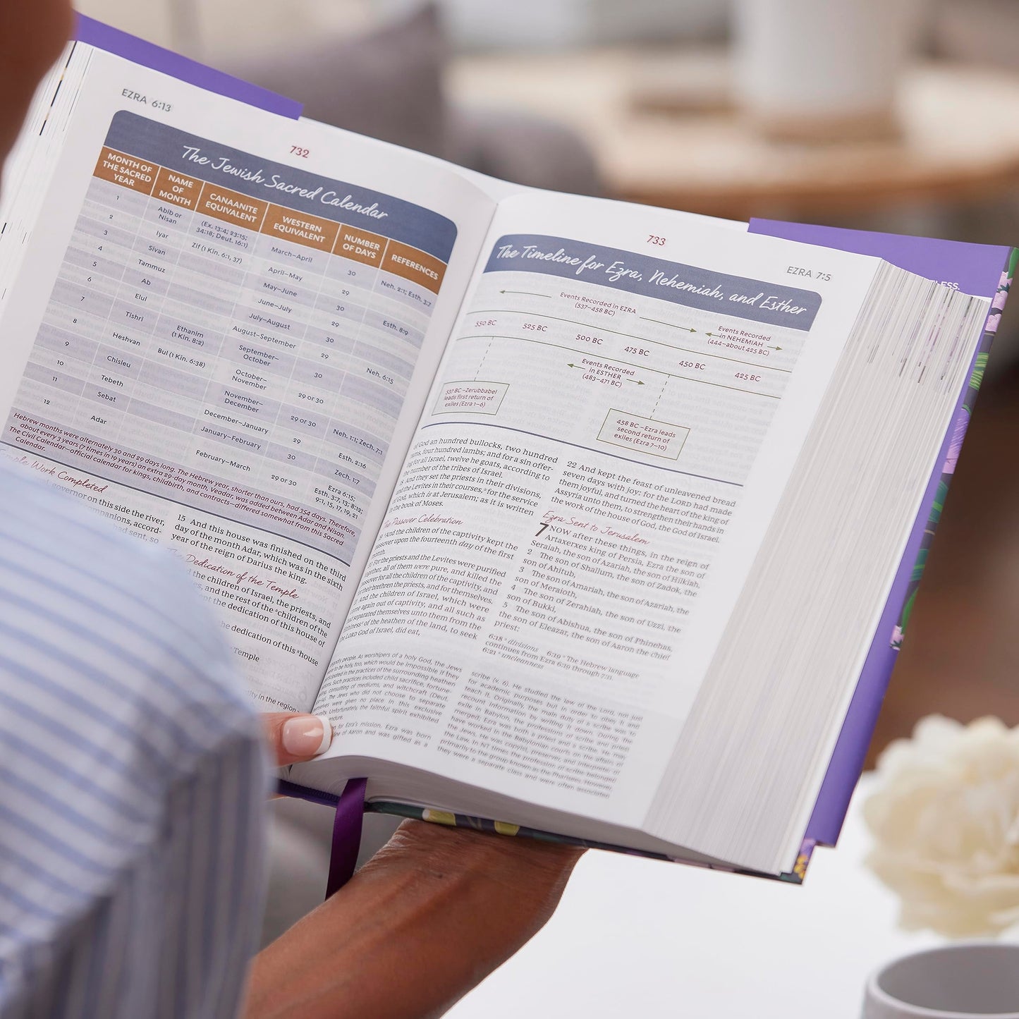 KJV, The Woman's Study Bible, Black Genuine Leather, Red Letter, Full-Color Edition, Comfort Print: Receiving God's Truth for Balance, Hope, and Transformation