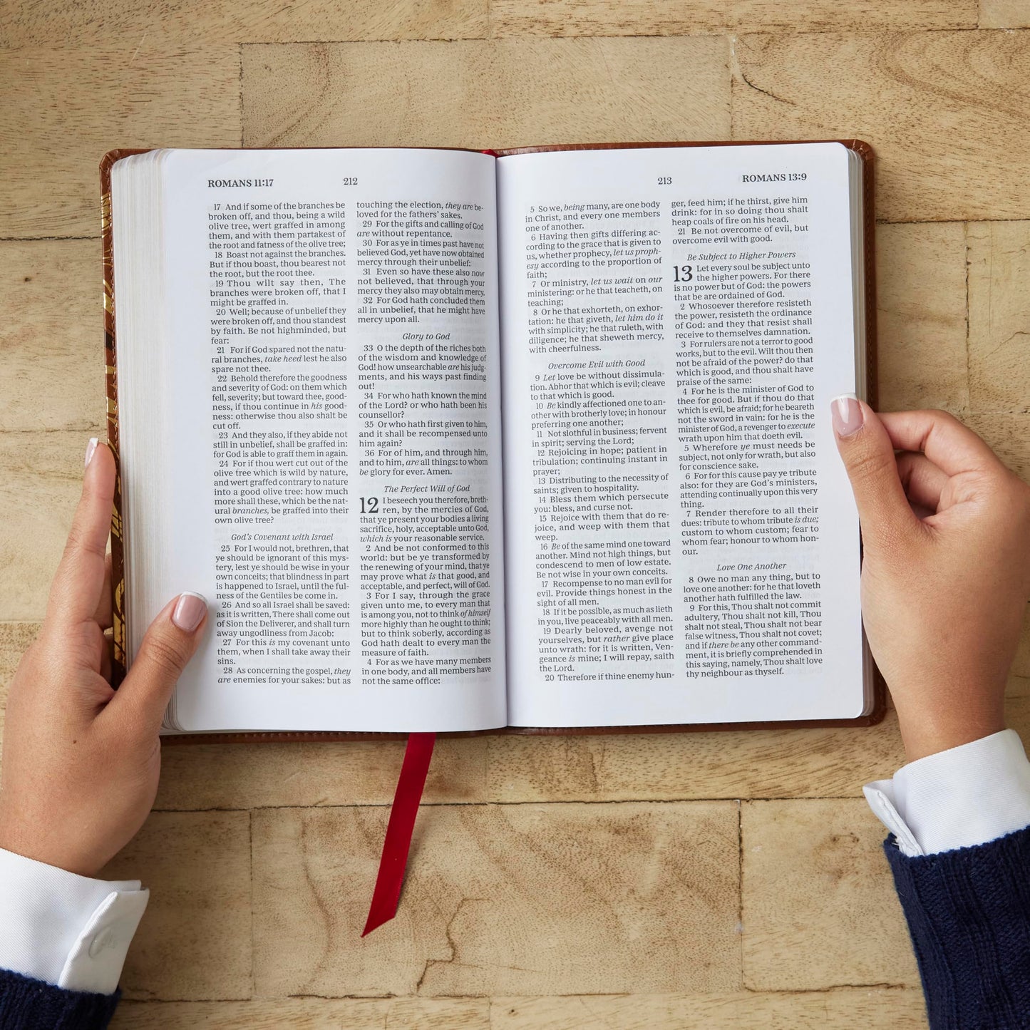 KJV, Personal Size New Testament, Black Genuine Leather, Red Letter, Comfort Print