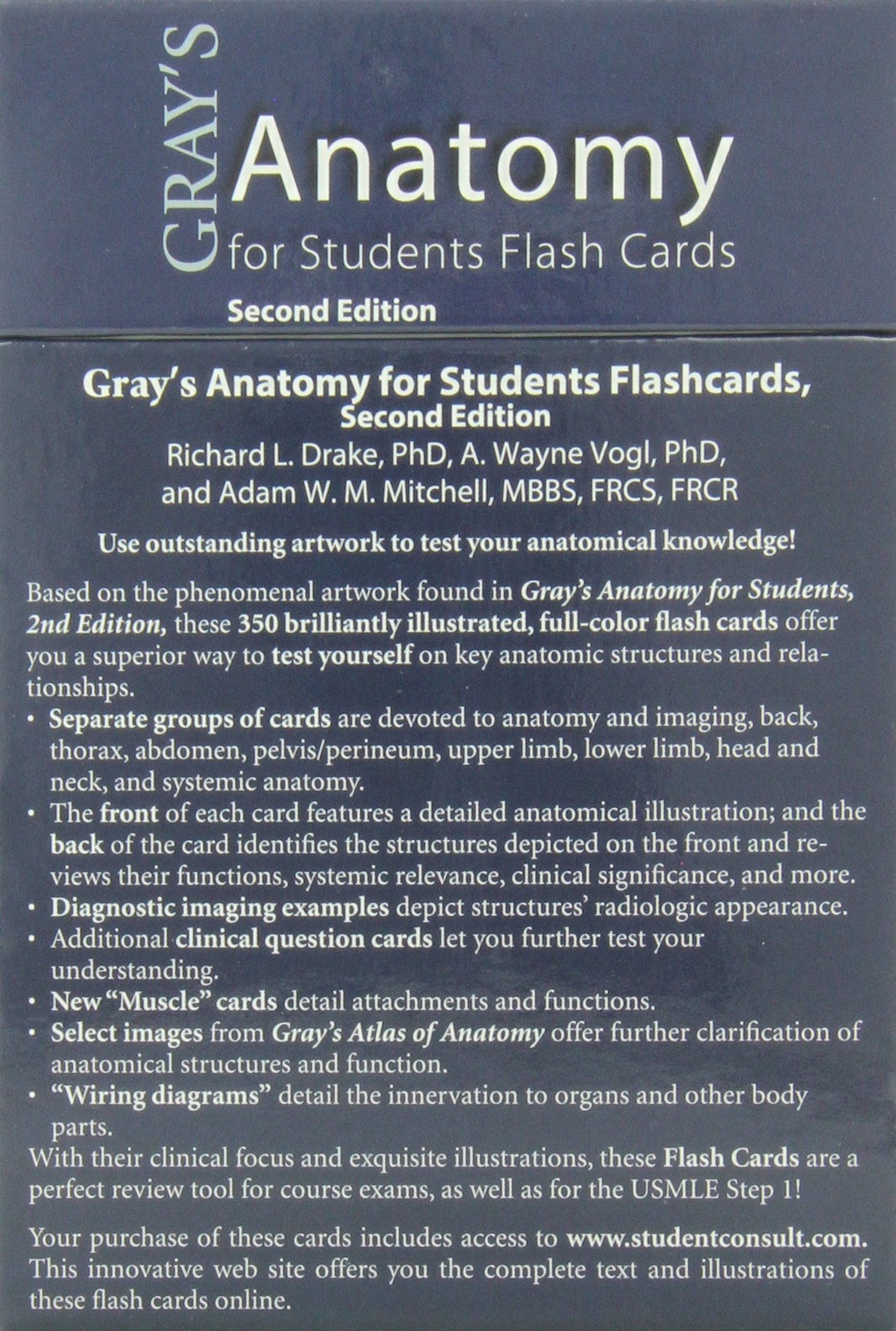 Gray's Anatomy for Students Flash Cards: with STUDENT CONSULT Online Access