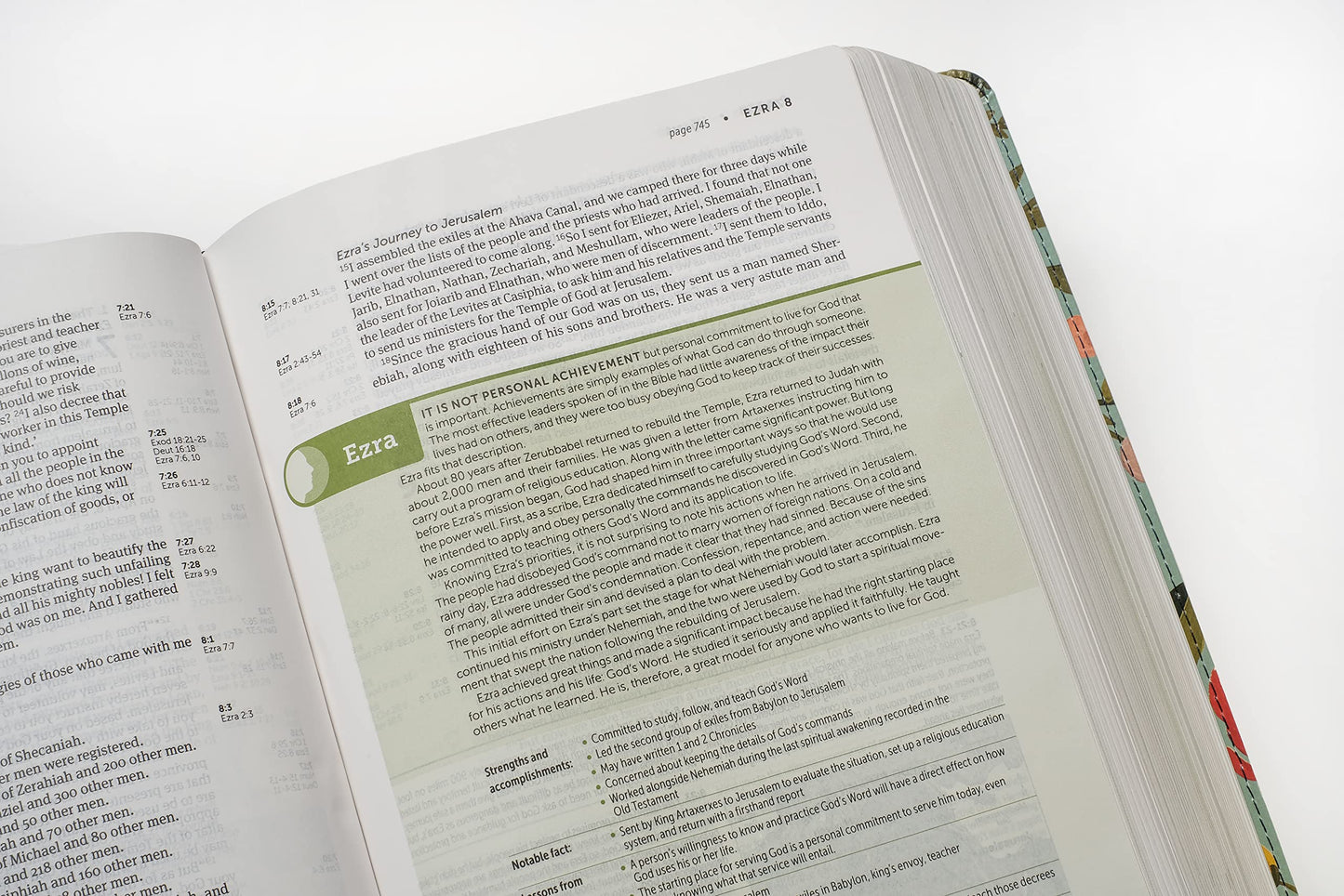 NLT Life Application Study Bible, Third Edition (LeatherLike, Teal Floral, Red Letter)