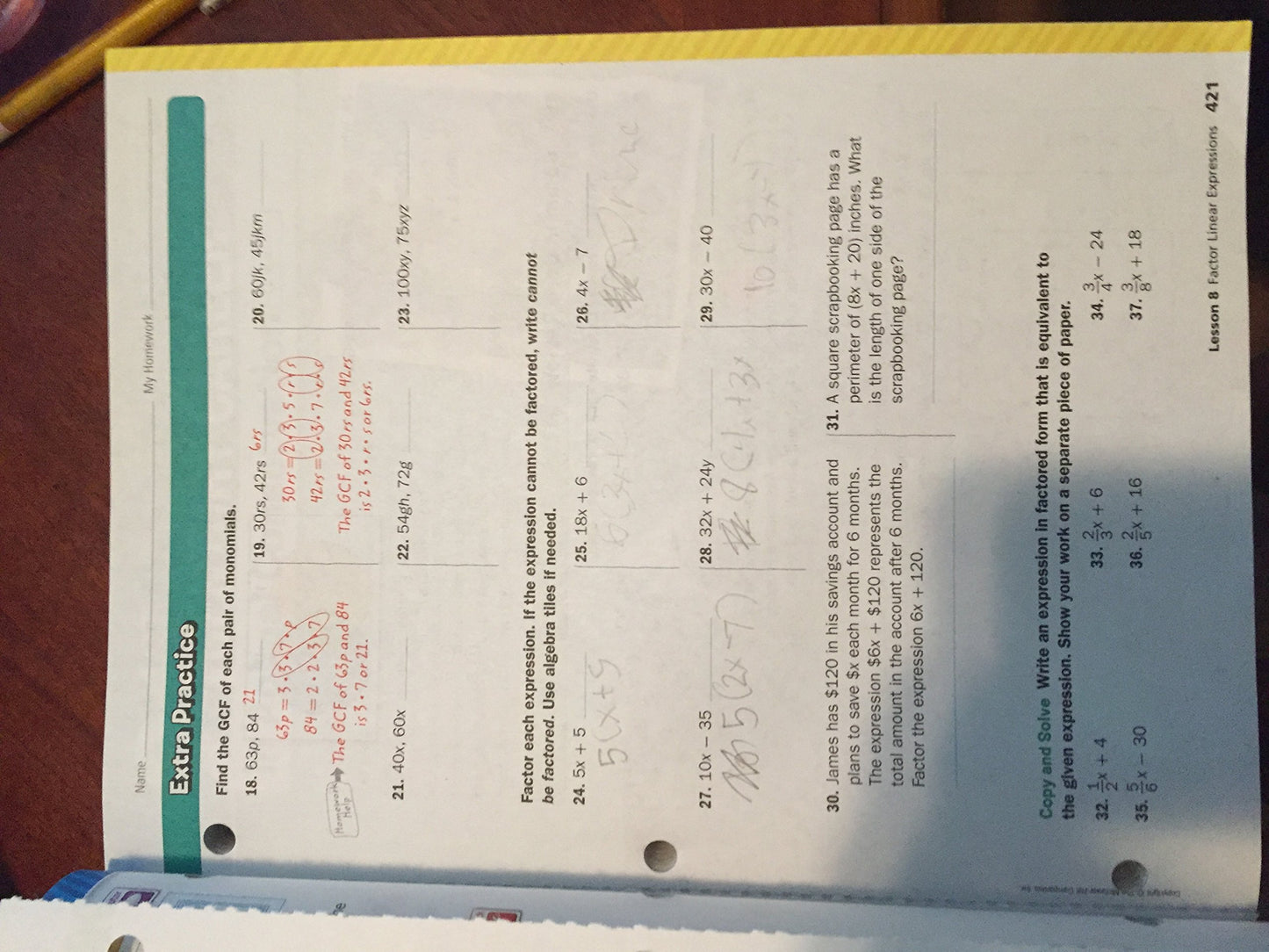 Glencoe Math, Course 2, Student Edition, Volume 2 (MATH APPLIC & CONN CRSE)