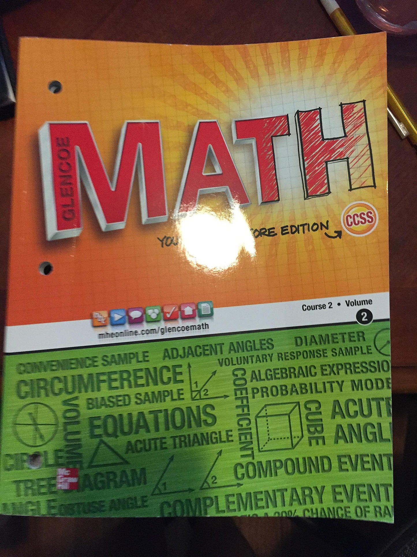 Glencoe Math, Course 2, Student Edition, Volume 2 (MATH APPLIC & CONN CRSE)