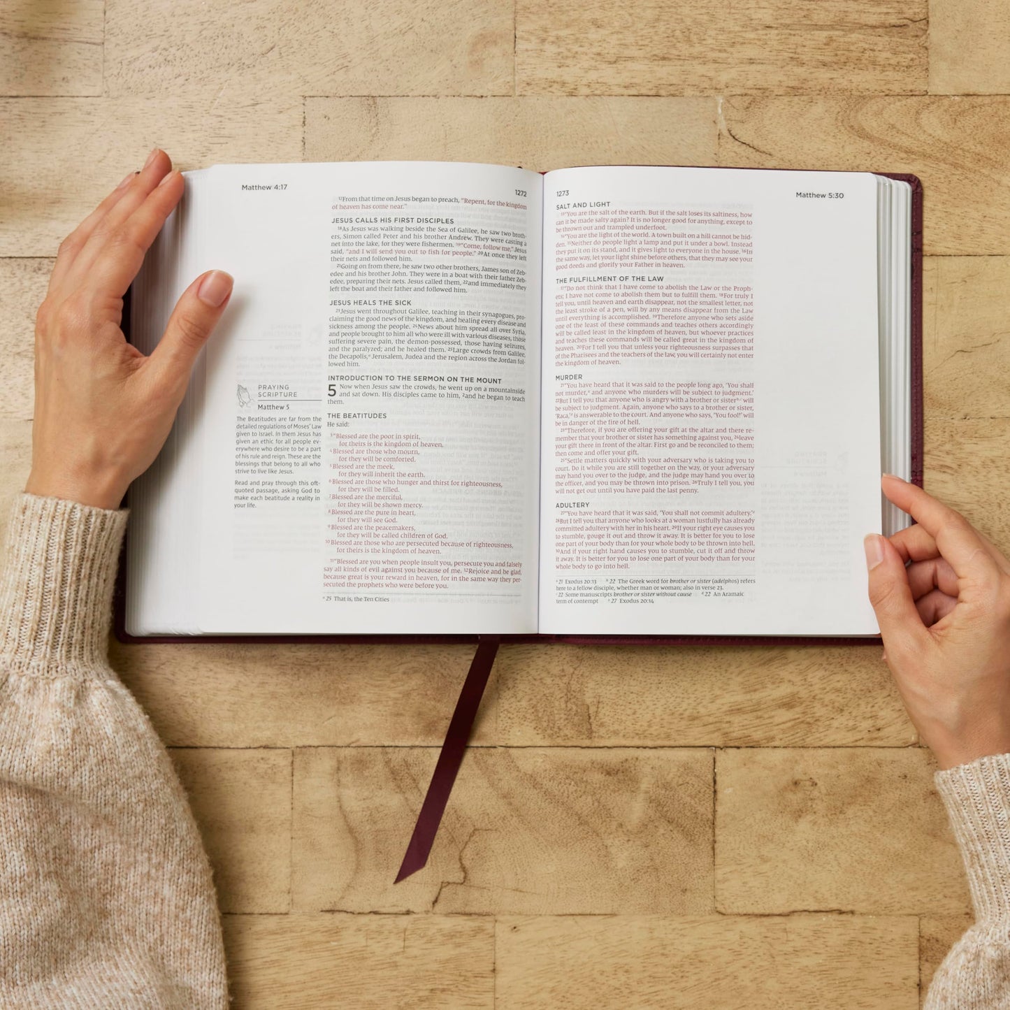 The Prayer Bible: Pray God’s Word Cover to Cover (NIV, Black/Gray Leathersoft, Red Letter, Comfort Print)