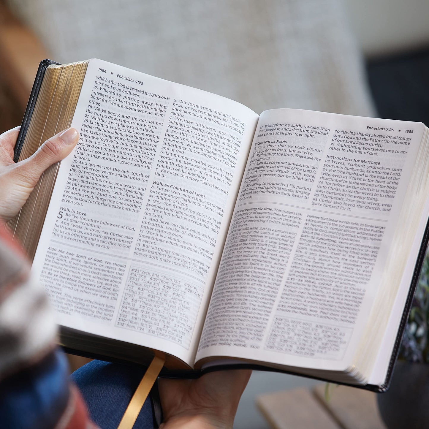 KJV, Foundation Study Bible, Large Print, Leathersoft, Brown, Red Letter, Comfort Print: Holy Bible, King James Version