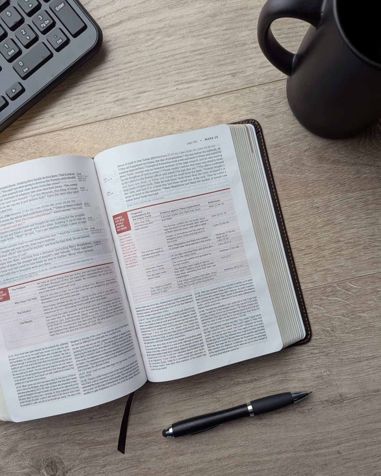 NLT Life Application Study Bible, Third Edition, Personal Size (LeatherLike, Brown/Mahogany, Indexed, Red Letter)