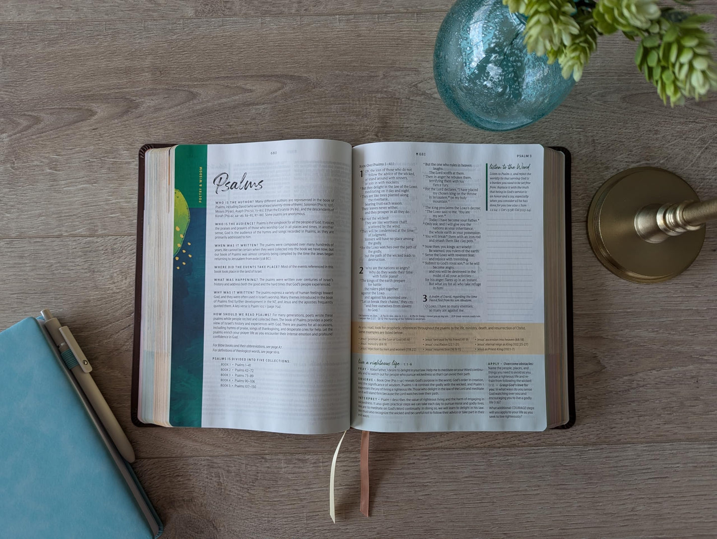 NLT Courage For Life Study Bible for Women, Filament Enabled (Genuine Leather, Brown)