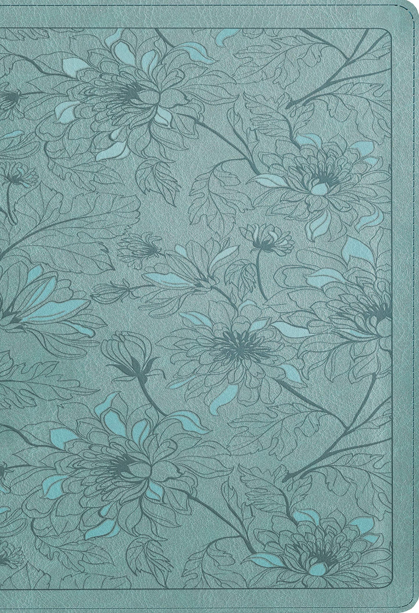 NLT Large Print Thinline Reference Bible, Filament Enabled (LeatherLike, Floral Leaf Teal, Indexed, Red Letter): Includes Free Access to the Filament ... Notes, Devotionals, Worship Music, and Video