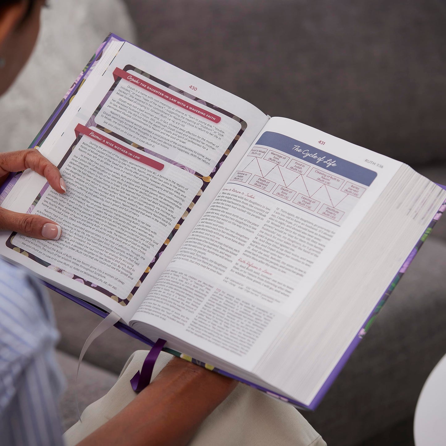 KJV, The Woman's Study Bible, Hardcover, Red Letter, Full-Color Edition, Comfort Print: Receiving God's Truth for Balance, Hope, and Transformation