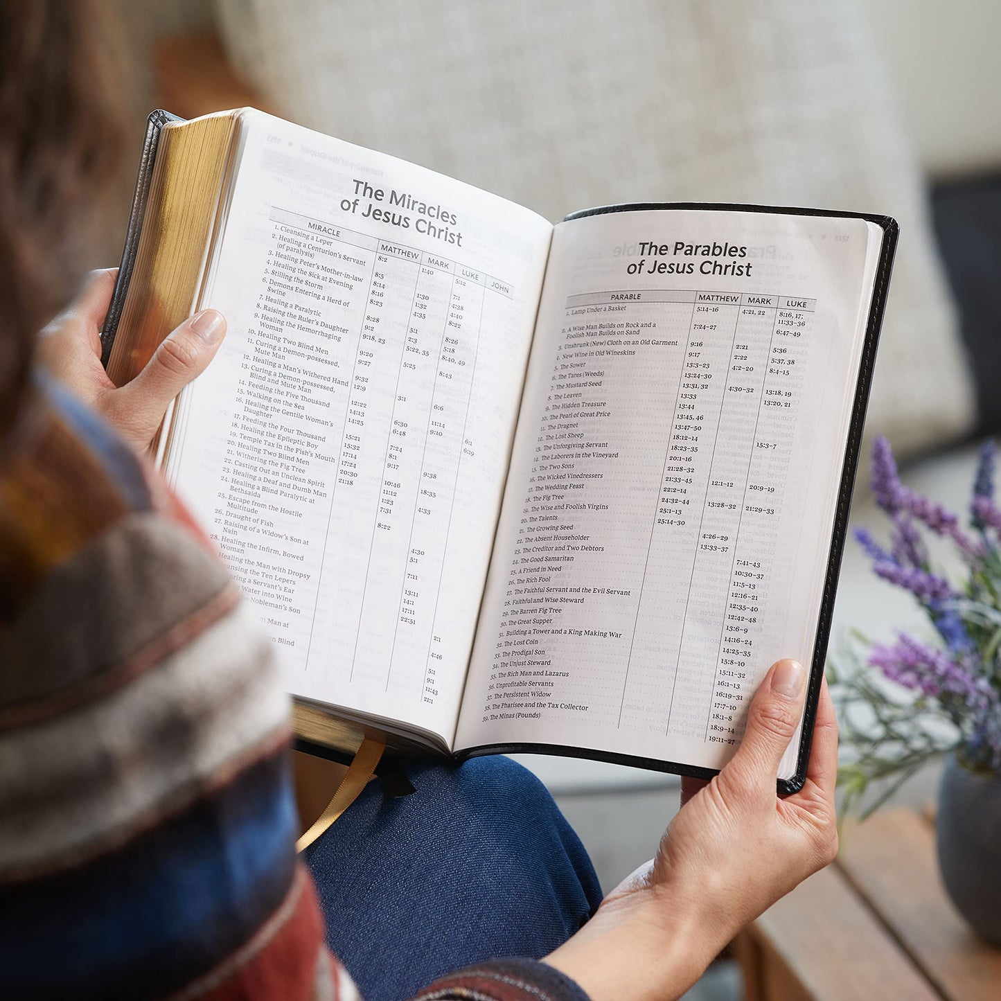 KJV, Foundation Study Bible, Large Print, Leathersoft, Brown, Red Letter, Comfort Print: Holy Bible, King James Version