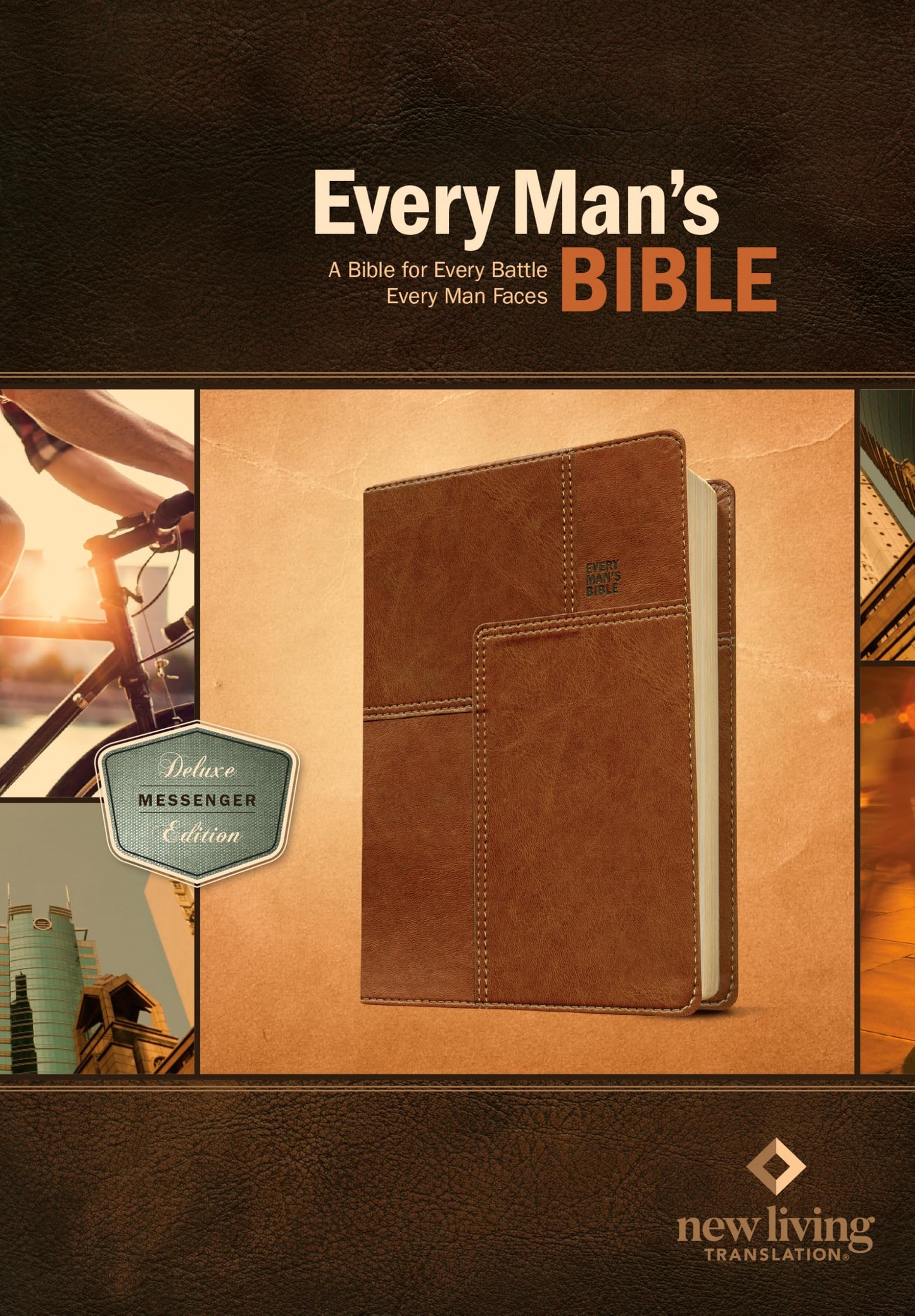 Every Man's Bible NLT, Deluxe Messenger Edition (LeatherLike, Brown)